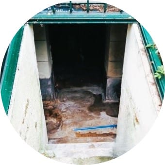 Cave inondée de fioul après débordement cuve à fioul fuel